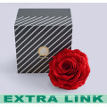 Caixa de embalagem personalizada do presente do cartão da caixa da flor do presente da forma impermeável com tampa